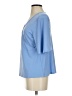 Liz Claiborne Blue Short Sleeve Blouse Size S - photo 5