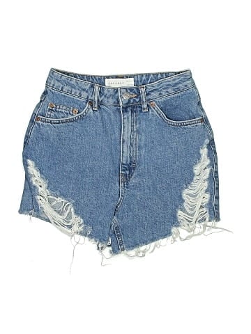 Topshop Denim Shorts (view 1)