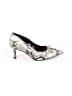 Mix No. 6 Animal Print Silver Heels Size 6 1/2 - photo 1