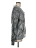 Unbranded 100% Polyester Chevron-herringbone Silver Black Pullover Sweater Size M - photo 4