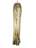 Lulus 100% Polyester Metallic Gold Casual Pants Size S - photo 5