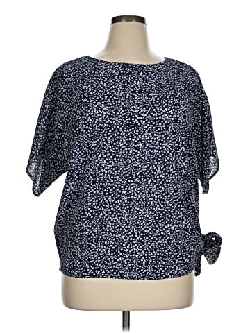 MICHAEL Michael Kors Short Sleeve Blouse (view 1)
