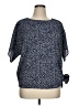 MICHAEL Michael Kors Blue Short Sleeve Blouse Size 0X - photo 1