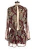 LUCCA 100% Polyester Paisley Burgundy Red Romper Size M - photo 2