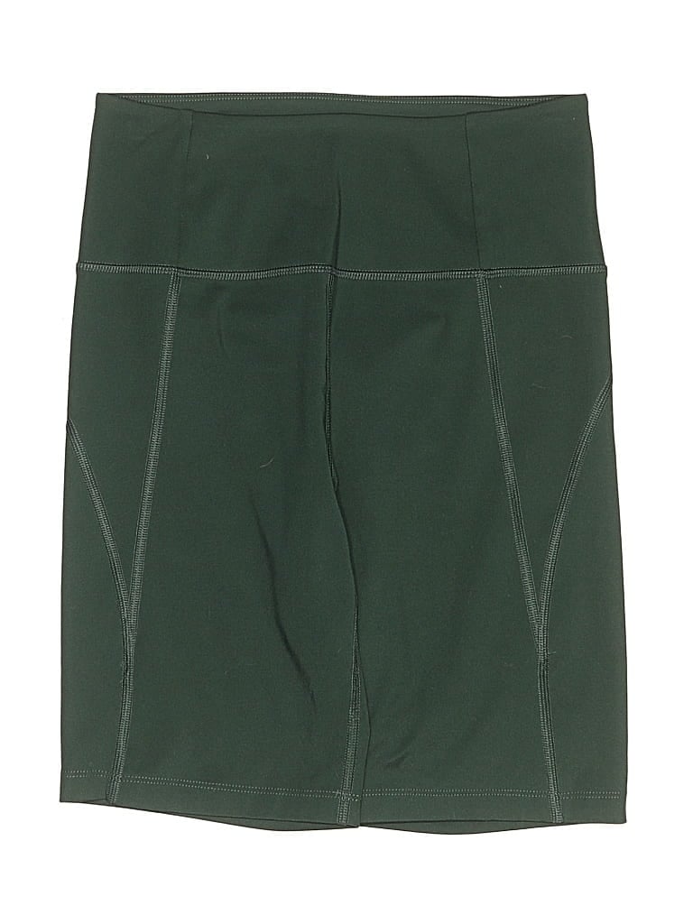 Pre-owned Girlfriend Collective Athletic Shorts In Green