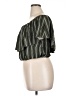 Torrid 100% Rayon Stripes Green Short Sleeve Top Size 1X Plus (1) - photo 5