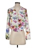H&M 100% Polyester Floral White Jacket Size 4 - photo 1