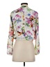 H&M 100% Polyester Floral White Jacket Size 4 - photo 2