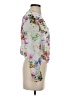 H&M 100% Polyester Floral White Jacket Size 4 - photo 4