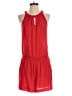 New York & Company 100% Polyester Solid Red Orange Romper Size M - photo 1