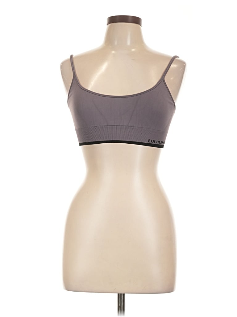 Pre-owned Lululemon Athletica Sports Bra In Gray