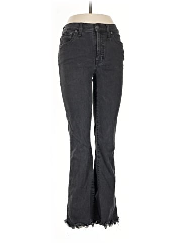 Madewell Tall Cali Demi-Boot Jeans in Berkeley Black: Chewed-Hem Edition (view 1)