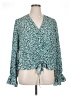 Standards & Practices 100% Polyester Teal Long Sleeve Blouse Size 1X - photo 1
