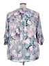 Torrid 100% Polyester Floral Gray 3/4 Sleeve Blouse Size 4X Plus (4) - photo 2