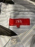 Zara Stripes Blue Long Sleeve Button-Down Shirt Size M - photo 7