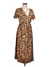ASOS Animal Print Brown Casual Dress Size 8 - photo 1
