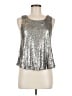 BKE Boutique 100% Polyester Silver Sleeveless Blouse Size M - photo 1