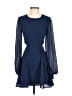 Lulus 100% Polyester Solid Blue Cocktail Dress Size S - photo 1