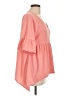 Neiman Marcus Pink Short Sleeve Blouse Size L - photo 4