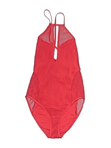 Red Carter One Piece Swimsuit (view 1)