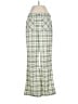 Lulus 100% Polyester Plaid Green Casual Pants Size S - photo 1