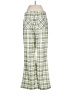 Lulus 100% Polyester Plaid Green Casual Pants Size S - photo 2
