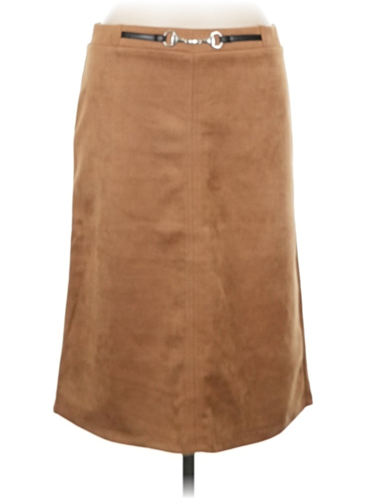 Pre-owned Love Scarlett Formal Skirt In Tan
