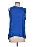 Ann Taylor LOFT 100% Rayon Blue Sleeveless Blouse Size L - photo 1