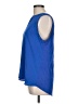 Ann Taylor LOFT 100% Rayon Blue Sleeveless Blouse Size L - photo 5