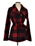 CoffeeShop 100% Polyester Plaid Red Coat Size S - photo 1