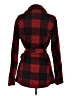 CoffeeShop 100% Polyester Plaid Red Coat Size S - photo 2