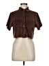 RSQ Brown Short Sleeve Blouse Size M - photo 1