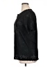 Rendezvous 100% Polyester Black Short Sleeve Blouse Size XL - photo 5