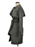 Charles Nolan 100% Polyester Gray Trenchcoat Size 4 - photo 5
