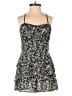 Miami 100% Polyester Floral Black Romper Size XS - photo 1