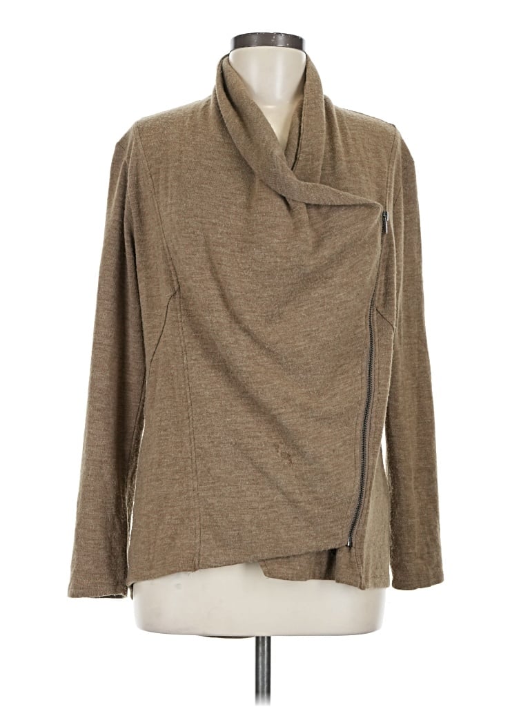 Pre-owned Harve Benard Cardigan Sweater In Tan