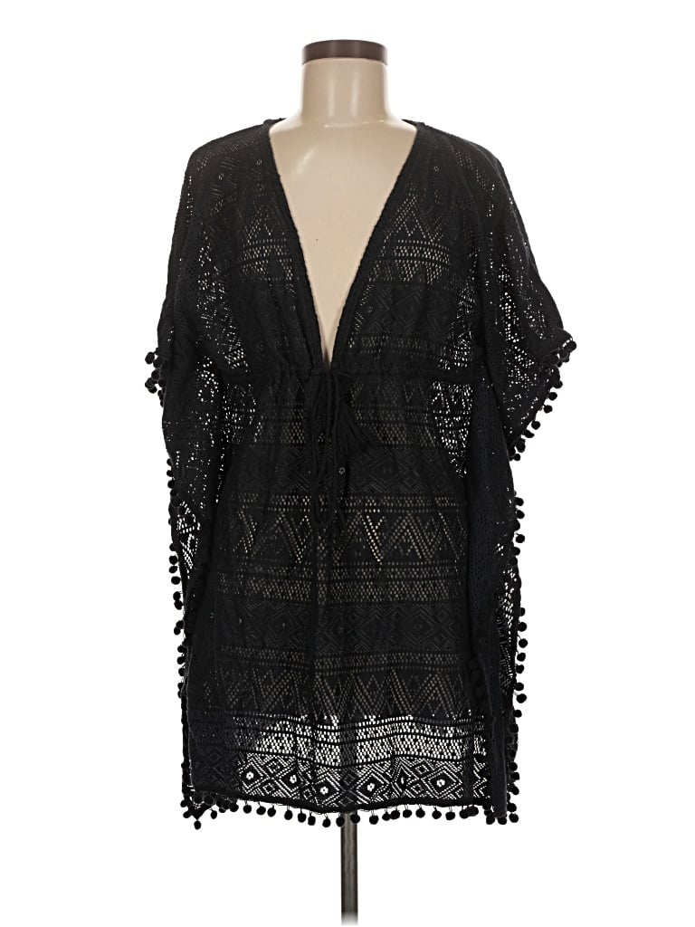 Pre-owned America & Beyond Swimsuit Cover Up In Black