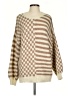 Altar'd State Checkered-gingham Tan Pullover Sweater Size S - photo 1