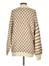 Altar'd State Checkered-gingham Tan Pullover Sweater Size S - photo 2