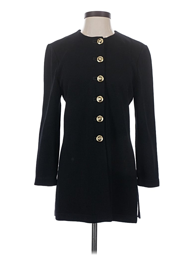 Pre-owned St John Cardigan Sweater In Black