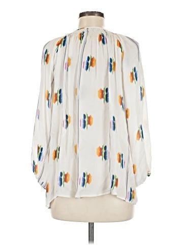 Tucker 3/4 Sleeve Silk Top (view 2)