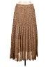 Max Studio 100% Polyester Animal Print Brown Casual Skirt Size L - photo 1