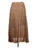 Max Studio 100% Polyester Animal Print Brown Casual Skirt Size L - photo 2