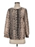 Joie 100% Silk Gray Long Sleeve Silk Top Size S - photo 1