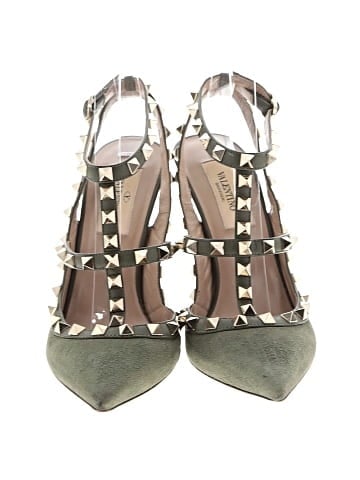 Valentino Garavani Suede Rockstud Heels (view 2)