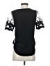 Haute Monde Black Short Sleeve Top Size S - photo 2