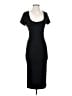 Marine Layer Solid Black Casual Dress Size S - photo 1