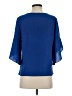 Shein 100% Polyester Blue 3/4 Sleeve Blouse Size S - photo 2