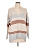 Assorted Brands Stripes Tan Pullover Sweater Size L (estimated) - photo 1