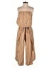 Shore 100% Rayon Stripes Orange Jumpsuit Size M - photo 1